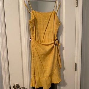 Yellow Wrap Sundress